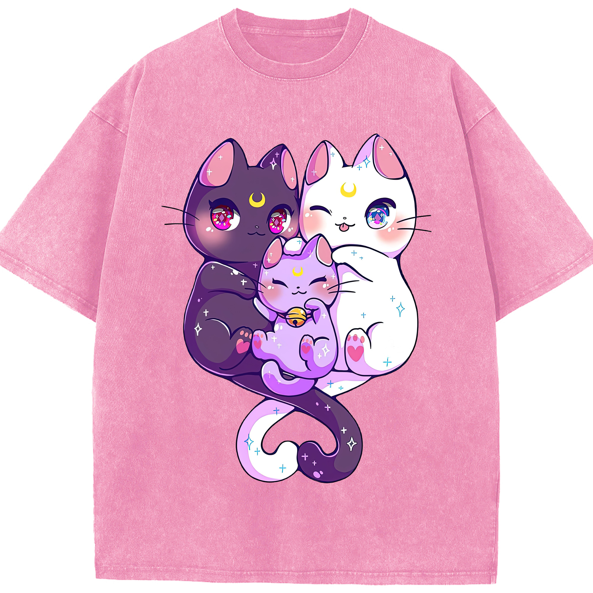 （画像用） 美少女戦士セーラームーン Sailor Moon 綿100% ヴィンテージ風 半袖Tシャツ（フロントプリント）